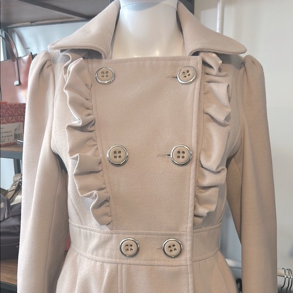 Atmosphere Women's Cream Double-Breasted Pea Coat from the south of France 🇫🇷 - Picture 2 of 14
